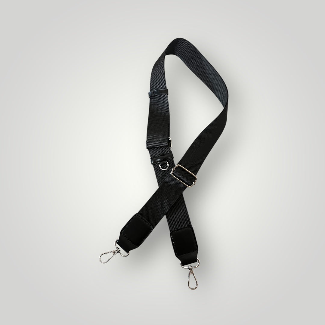 Vegan leather hooked shoulder strap