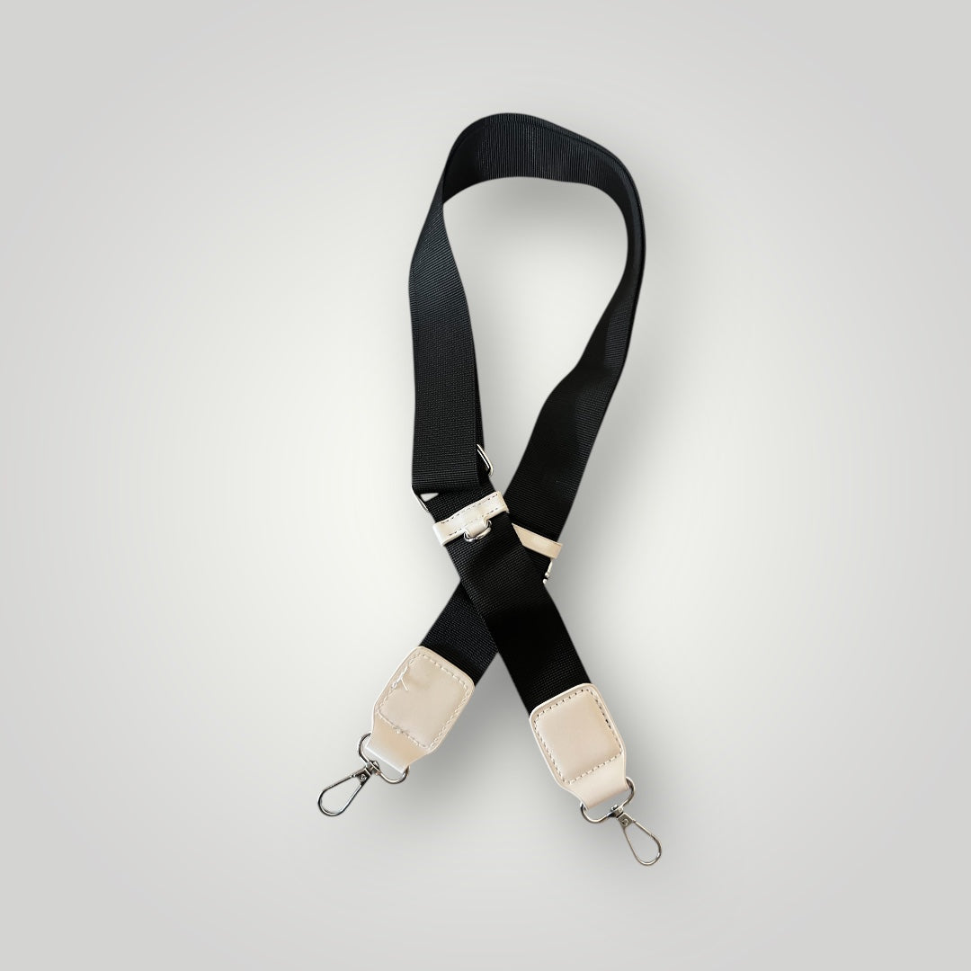 Vegan leather hooked shoulder strap
