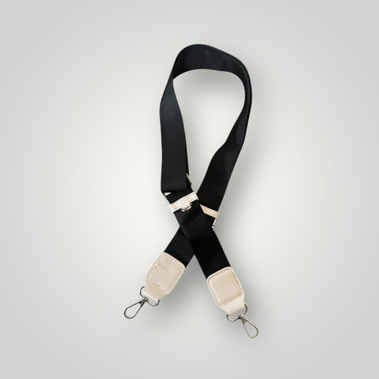 Vegan leather hooked shoulder strap